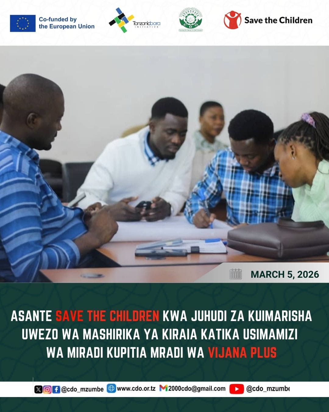 Strengthening CSO Capacity: CDO Participates in Vijana Plus Training Workshop in Morogoro